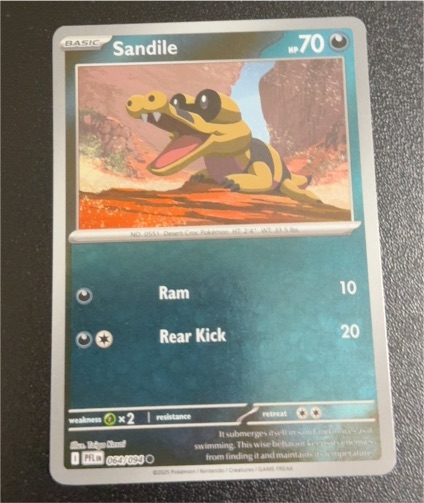 2025 Pokémon ME02 Phantasmal Flames #064 Sandile — front