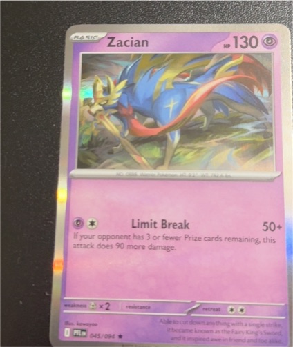 2025 Pokémon Phantasmal Flames #045 Zacian — front