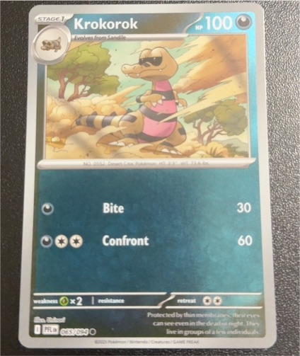 2025 Pokémon ME02 Phantasmal Flames #065 Krokorok — front