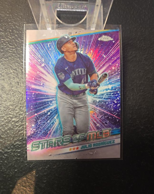 2024 Topps Series 1 Stars of MLB Chrome #CSMLB-16 Julio Rodriguez — front
