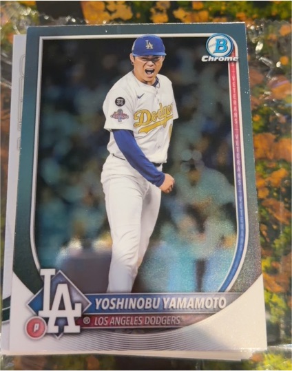 2025 Bowman Chrome #76 Yoshinobu Yamamoto — front