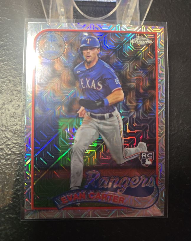 2024 Topps Series 1 - 1989 Topps Chrome Silver Pack #T89C-21 Evan Carter (RC) — front