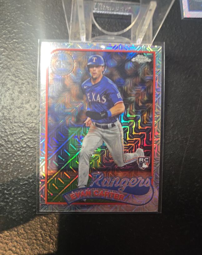 2024 Topps Series 1 1989 Topps Chrome Silver Pack #T89C-21 Evan Carter — front