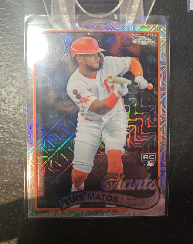 2024 Topps Series 1 1989 Topps Chrome Silver Pack #T89C-30 Luis Matos Rookie — front