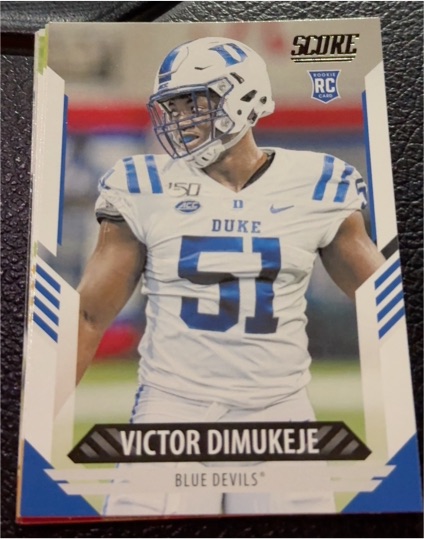 2021 Panini Score #397 Victor Dimukeje — front