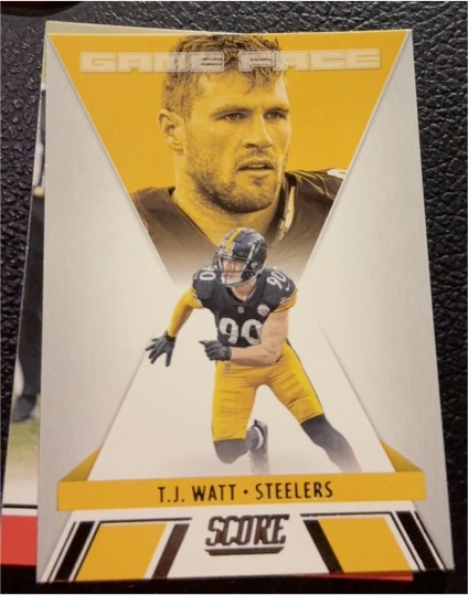 2021 Panini Score Game Face #GF5 T.J. Watt — front