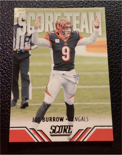 2021 Panini Score #ST8 Joe Burrow Score Team — front