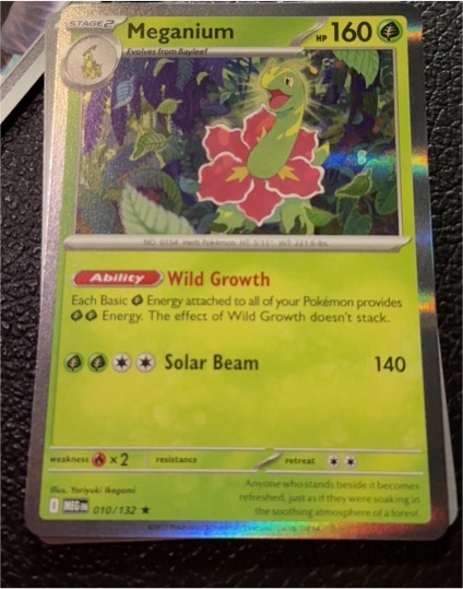 2025 Pokémon ME01: Mega Evolution #010 Meganium — front