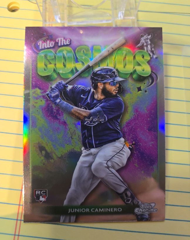 2024 Topps Cosmic Chrome Into the Cosmos #ITC-24 Junior Caminero — front