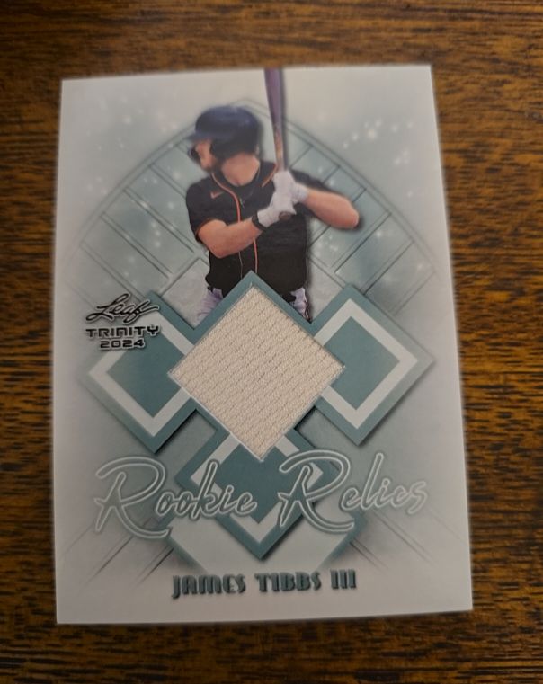 2024 Leaf Trinity Rookie Relics #RR James Tibbs III — front