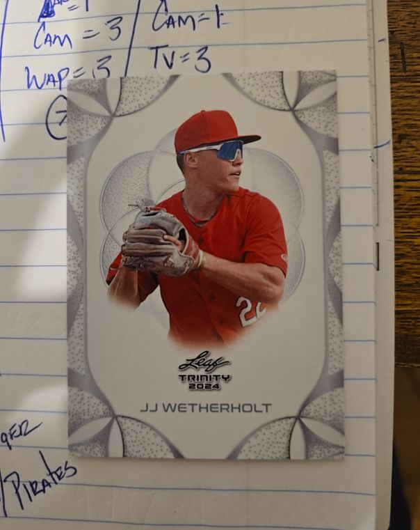 2024 Leaf Trinity JJ Wetherholt — front