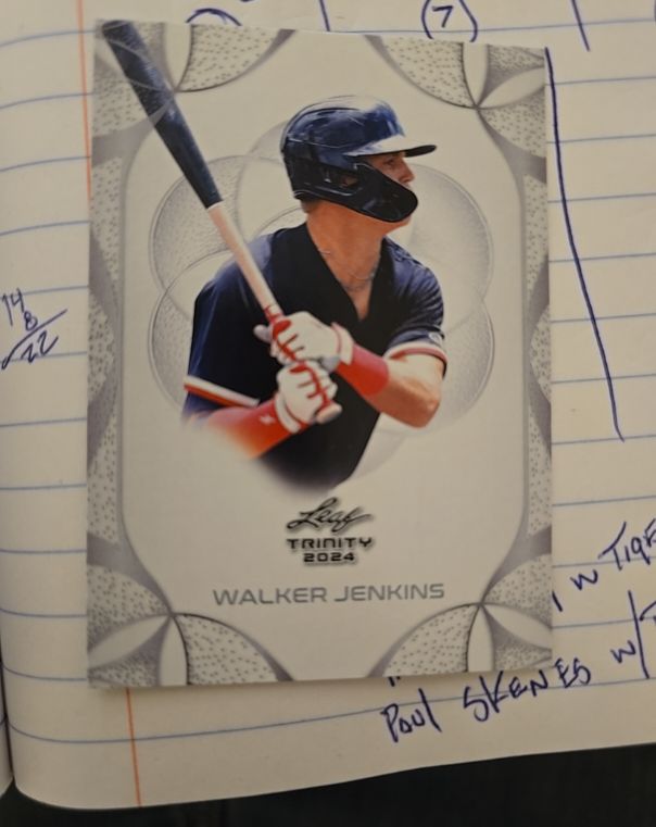 2024 Leaf Trinity # Walker Jenkins — front