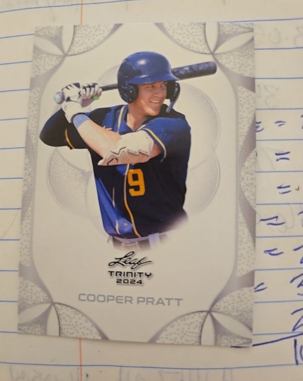 2024 Leaf Trinity #28 Cooper Pratt — front
