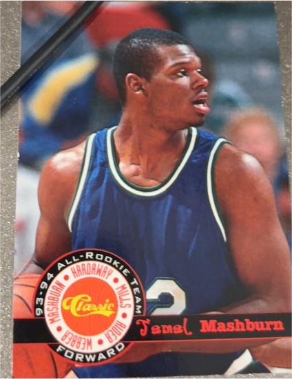 1994 Classic Draft #12 Jamal Mashburn — front