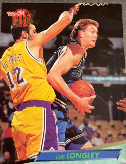 1992-93 Fleer Ultra #111 Luc Longley — front