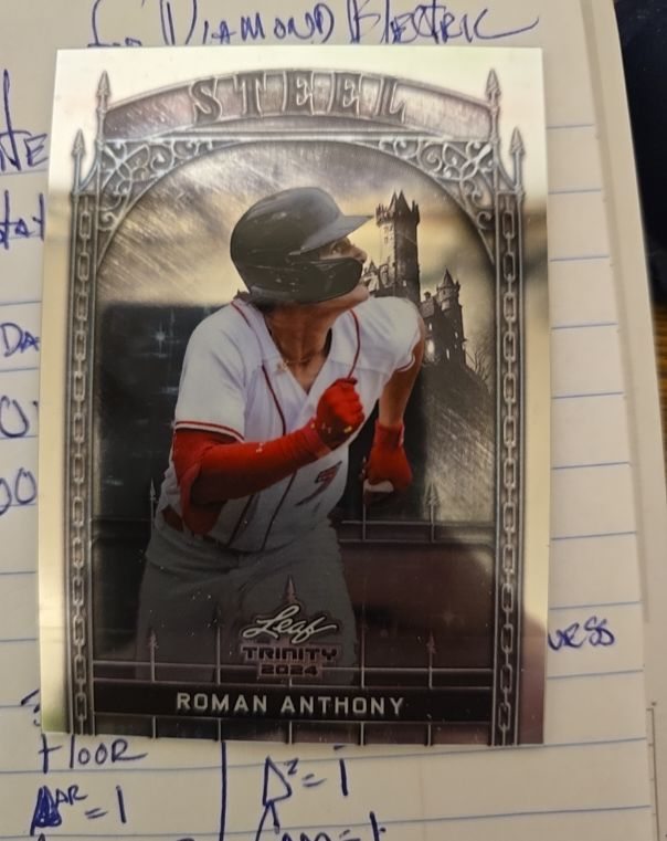2024 Leaf Trinity Steel #S-RA Roman Anthony — front