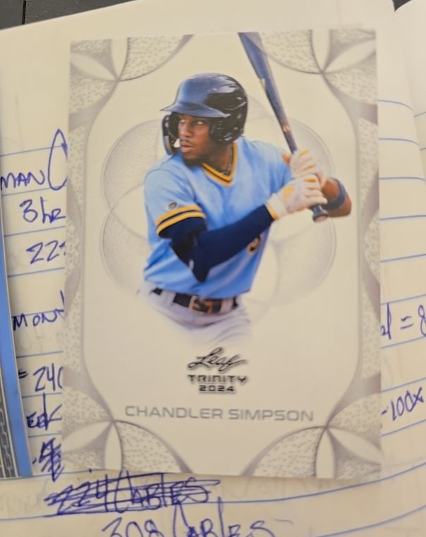 2024 Leaf Trinity #20 Chandler Simpson — front