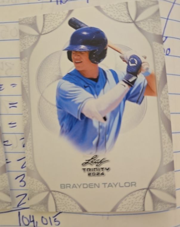 2024 Leaf Trinity Brayden Taylor — front