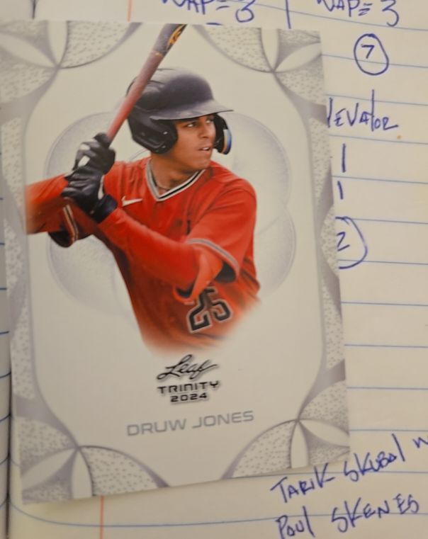 2024 Leaf Trinity Druw Jones — front