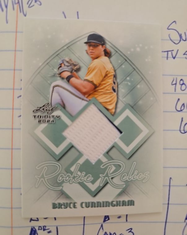 2025 Leaf Trinity #RR-9 Bryce Cunningham — front