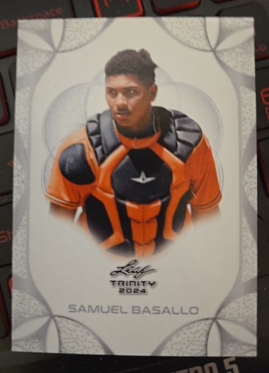 2024 Leaf Trinity #84 Samuel Basallo — front
