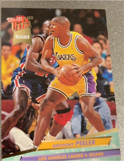 1992-93 Fleer Ultra #289 Anthony Peeler — front