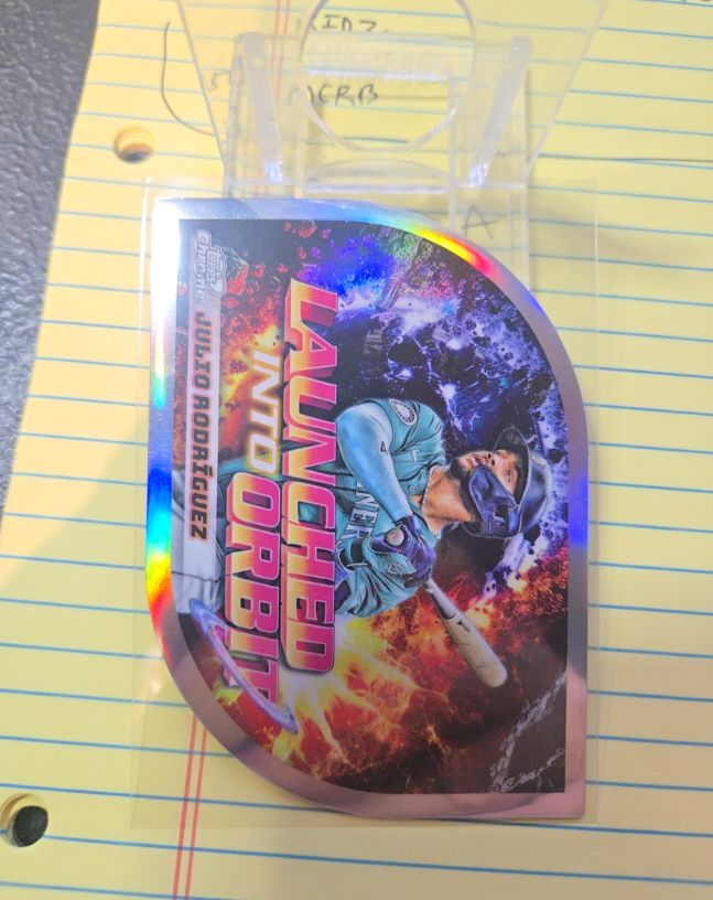 2024 Topps Chrome Cosmic #LIO-12 Julio Rodriguez Launched Into Orbit — front
