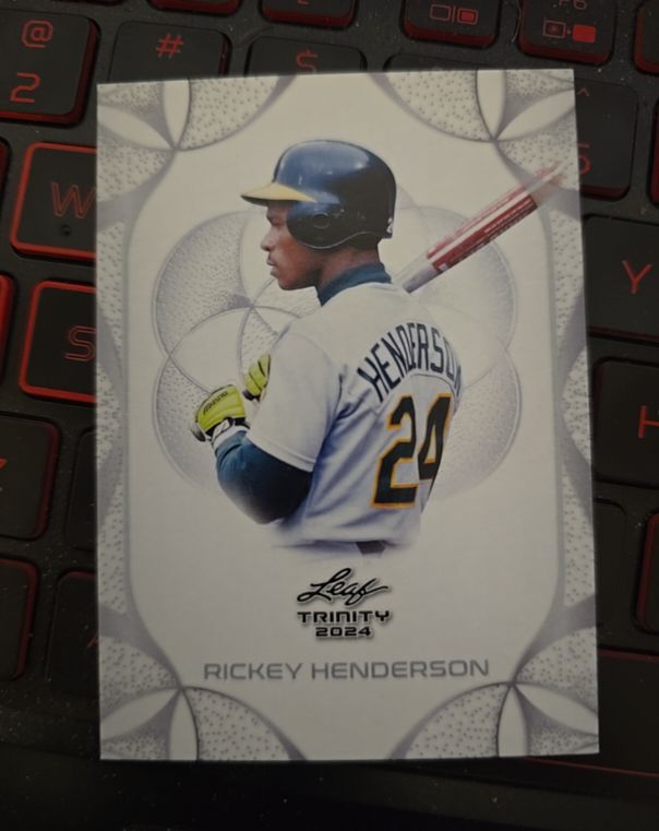2024 Leaf Trinity Rickey Henderson — front
