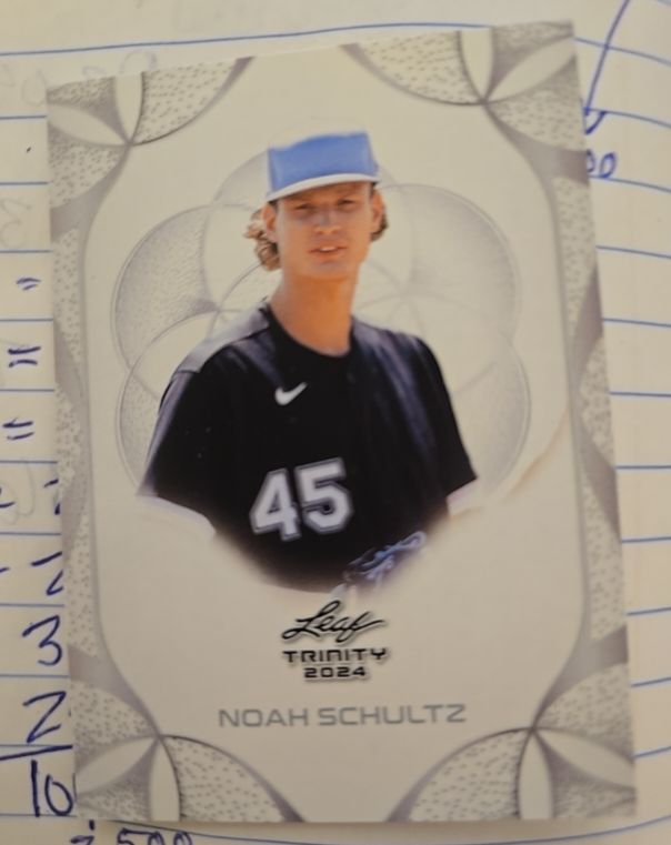 2024 Leaf Trinity Noah Schultz — front