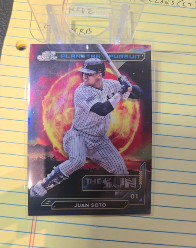 2024 Topps Cosmic Chrome Planetary Pursuit The Sun #PPS-10 Juan Soto — front