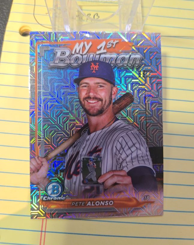 2024 Bowman Chrome #M1B-37 Pete Alonso My 1st Bowman Mojo Refractor — front
