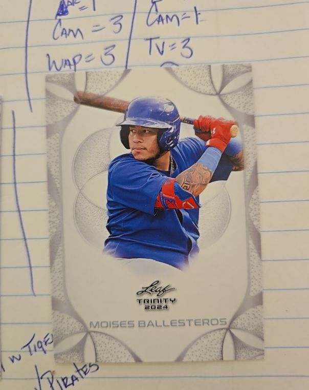 2024 Leaf Trinity #72 Moises Ballesteros — front