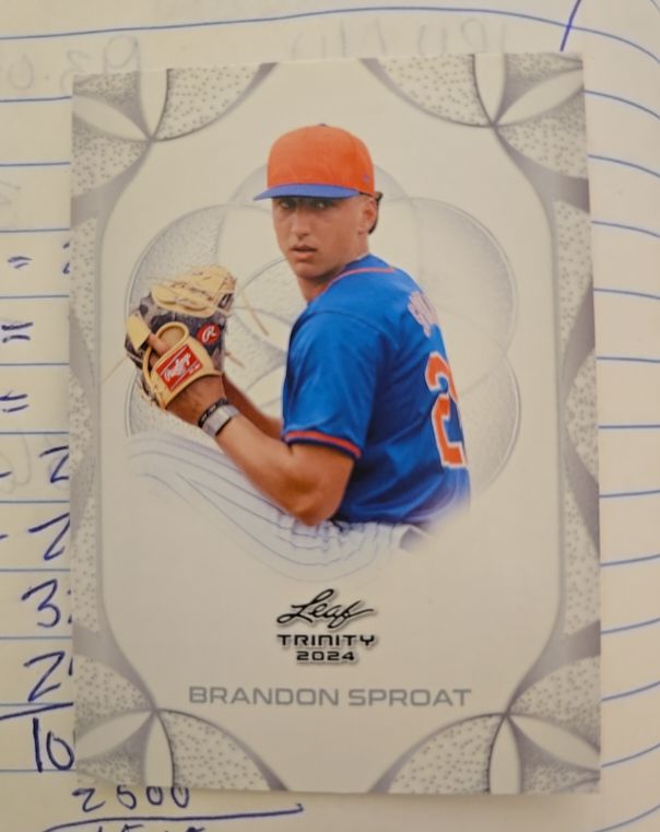 2024 Leaf Trinity #7 Brandon Sproat — front