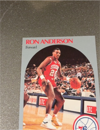 1990-91 Hoops #224 Ron Anderson — front