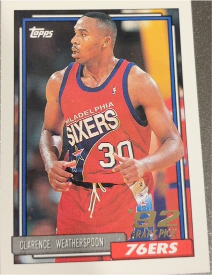 1992-93 Topps #294 Clarence Weatherspoon — front