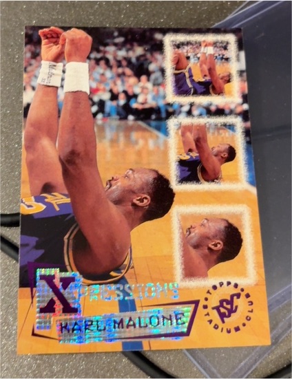 1995-96 Topps Stadium Club #354 Karl Malone Xpressions — front