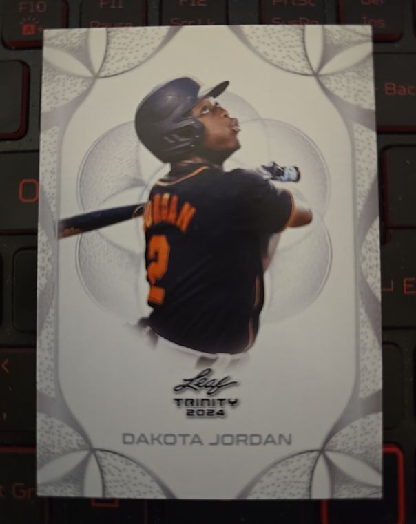 2024 Leaf Trinity #29 Dakota Jordan — front