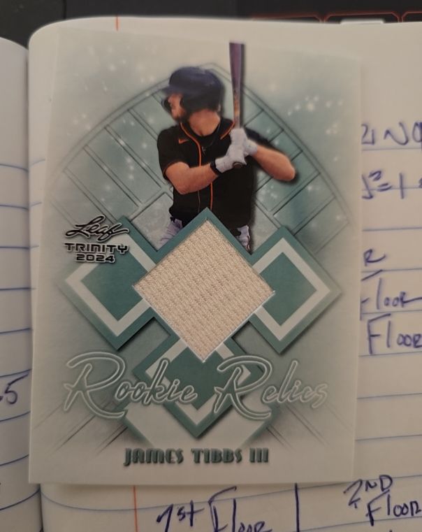 2024 Leaf Trinity Rookie Relics James Tibbs III — front