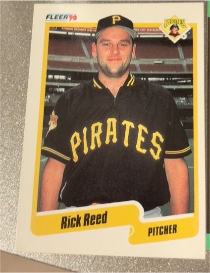 1990 Fleer #477 Rick Reed — front