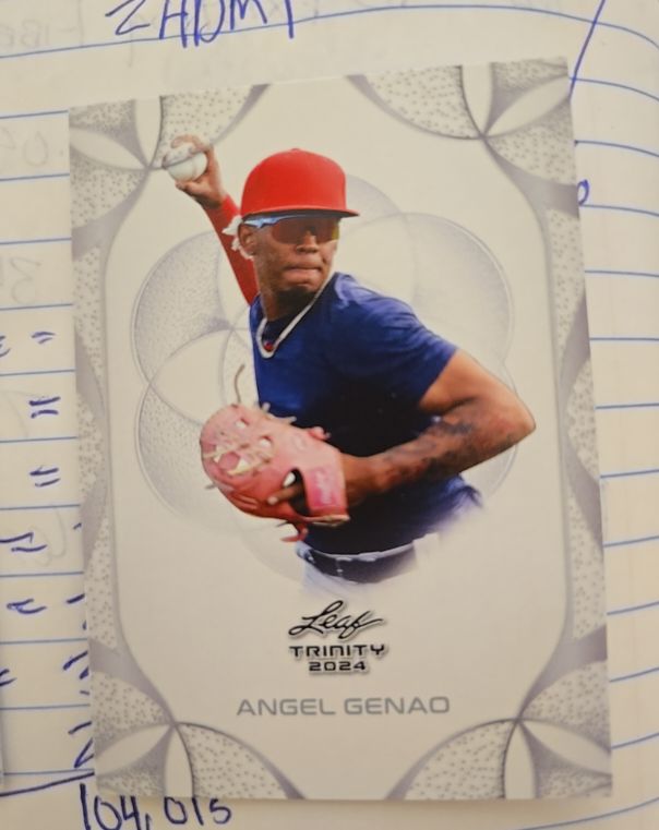2024 Leaf Trinity Angel Genao — front