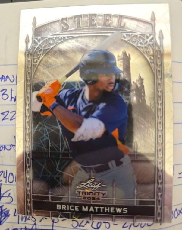 2024 Leaf Trinity Steel #S-69 Brice Matthews — front