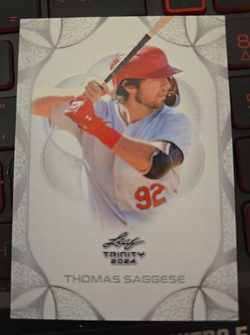 2024 Leaf Trinity #92 Thomas Saggese — front
