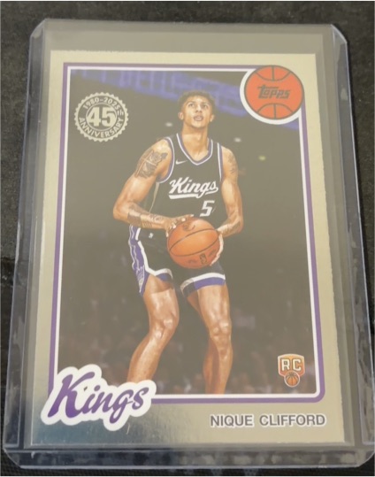 2025-26 Topps Basketball 45th Anniversary #80BK-70 Nique Clifford — front