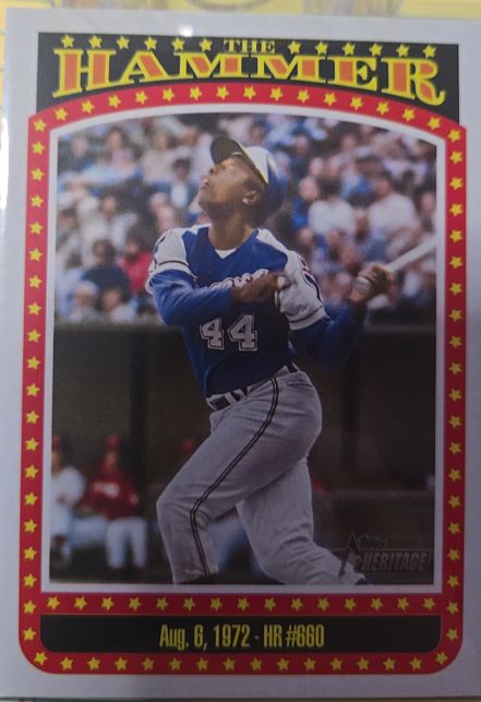 2023 Topps Heritage High Number #TH-8 Hank Aaron — front
