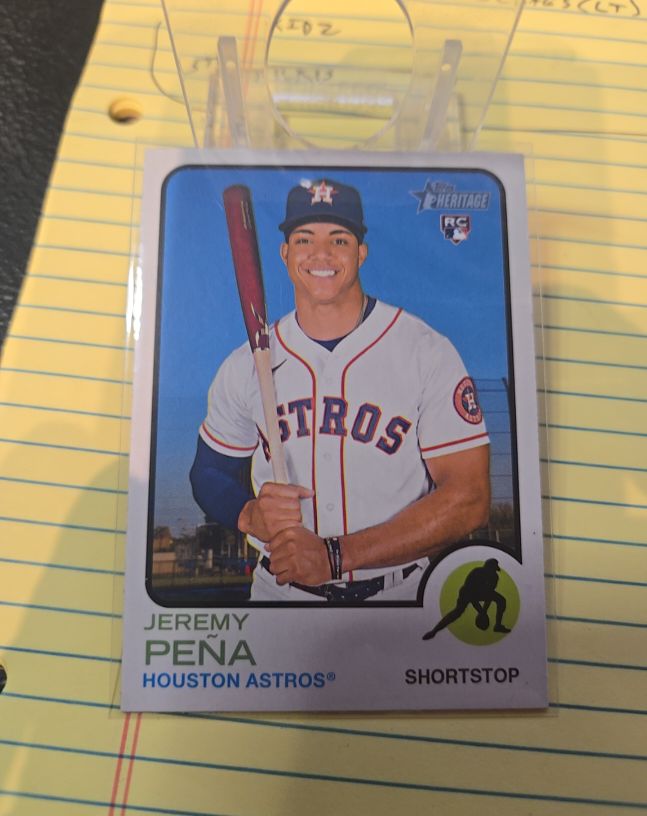 2022 Topps Heritage High Number #629 Jeremy Peña — front