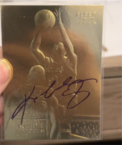 1996-97 Fleer 23KT Gold #63996 Kobe Bryant Rookie — front