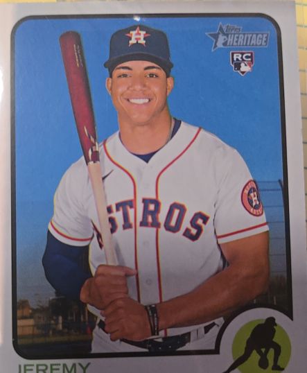 2022 Topps Heritage #629 Jeremy Pena — front