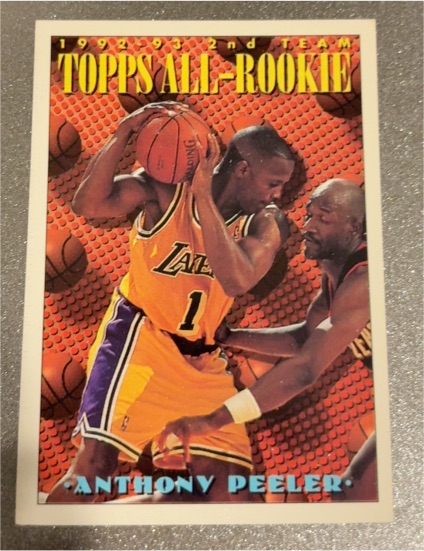 1993-94 Topps #176 Anthony Peeler — front