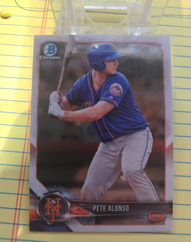 2018 Bowman Chrome Prospects #BCP137 Pete Alonso — front