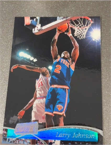 1997-98 Stadium Club #127 Larry Johnson — front